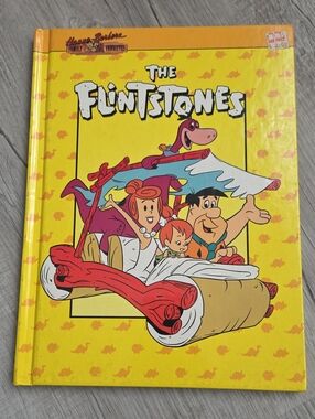 The Flintstones Hardcover Book - Yellow Cover Hanna Barbera 1990